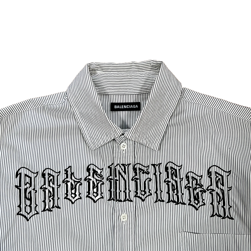 Balenciaga Tattoo Striped Shirt