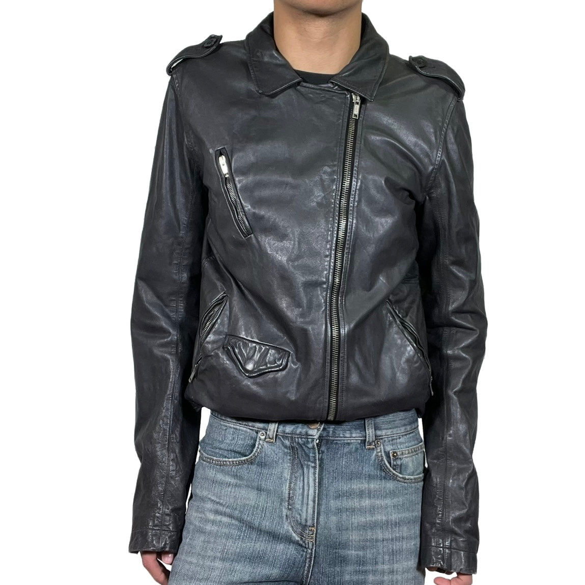 Rick Owens Stooges Leather Jacket