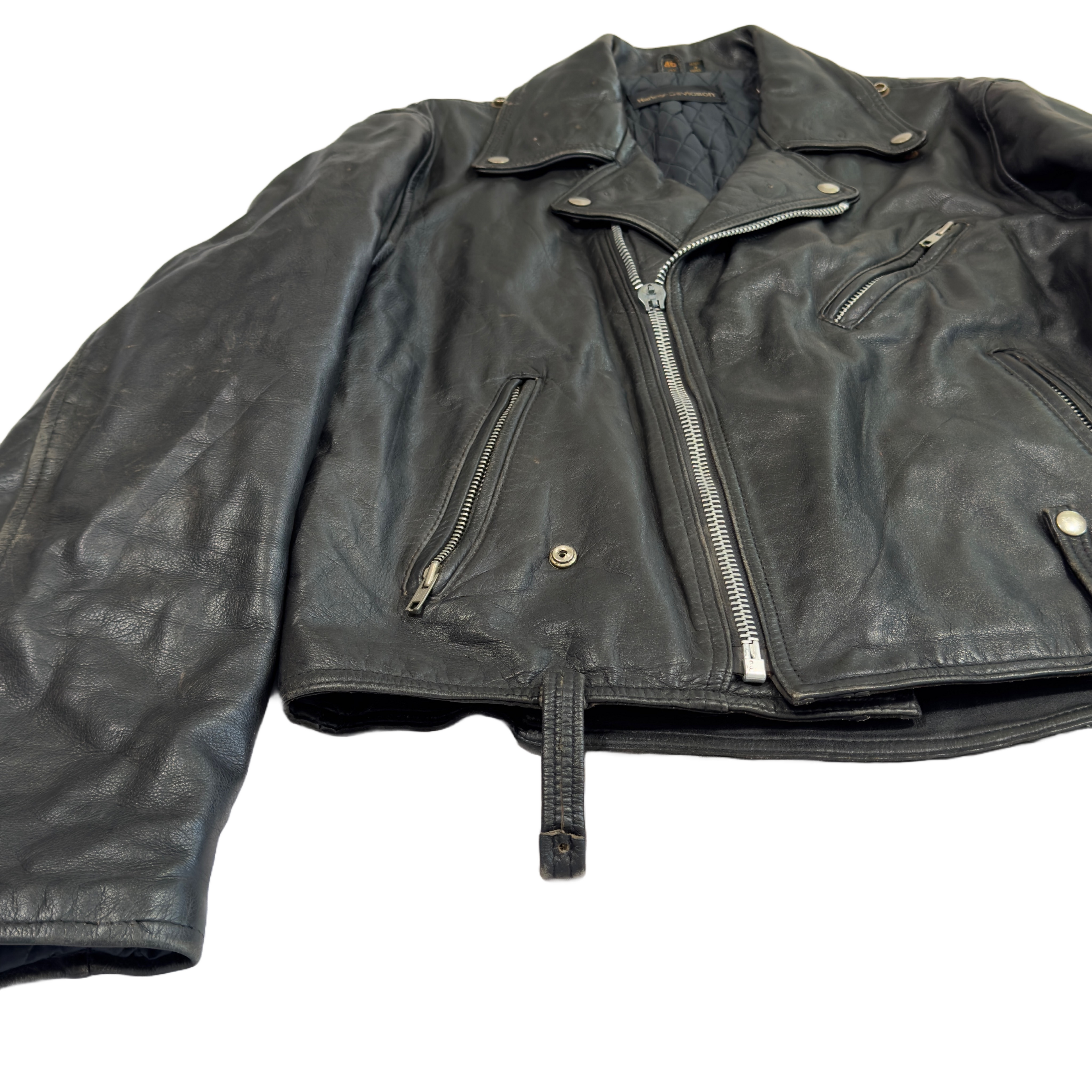 Vintage Harley Davidson Leather Biker Jacket