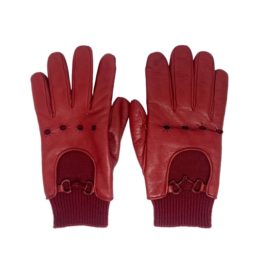 Gucci Horsebit Leather Gloves